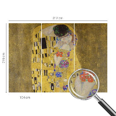 Papel de parede para criança com padrão Art Nouveau elegante para casal