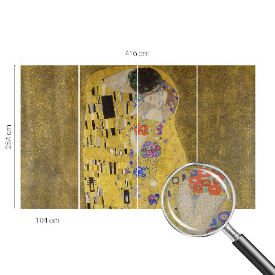 Papel de parede para criança com padrão Art Nouveau elegante para casal