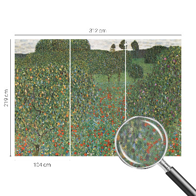 Papel de parede infantil Prado florido