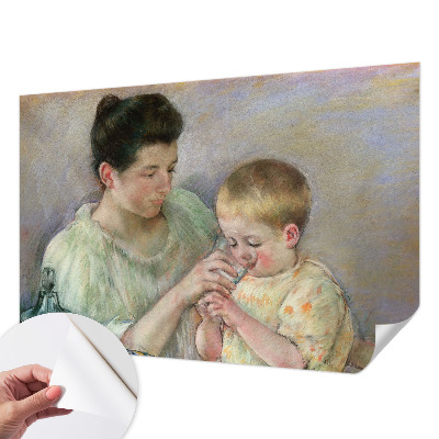 Papel de parede autocolante para sala cuidados parentais