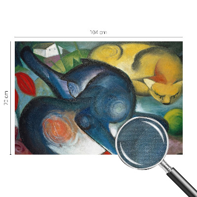 Papel de parede autocolante para quarto Arte de gato