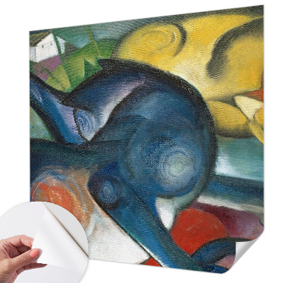 Papel de parede autocolante para quarto Arte de gato