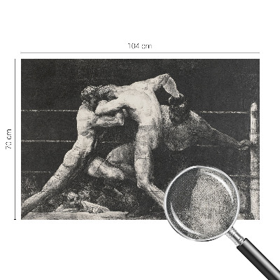 Autocolante de parede fotográfico com imagem de um duelo entre boxeadores