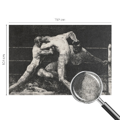 Autocolante de parede fotográfico com imagem de um duelo entre boxeadores
