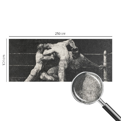 Autocolante de parede fotográfico com imagem de um duelo entre boxeadores
