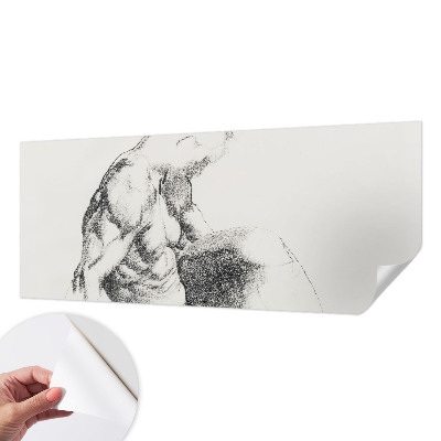 Papel de parede autocolante Esboço masculino