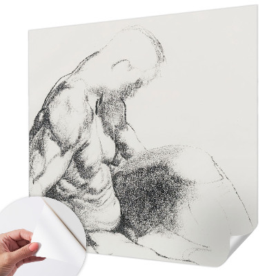 Papel de parede autocolante Esboço masculino
