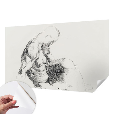 Papel de parede autocolante Esboço masculino