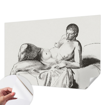 Papel de parede 3D com padrão de nu artístico