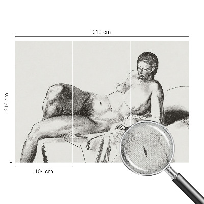 Papel de parede 3D Nu artístico