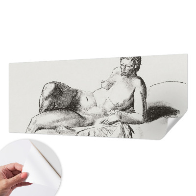 Papel de parede 3D com padrão de nu artístico