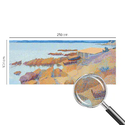 Papel de parede para criança com estampa vista para o mar