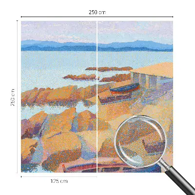 Papel de parede para criança com estampa vista para o mar