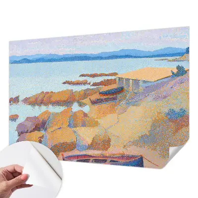 Papel de parede para criança com estampa vista para o mar
