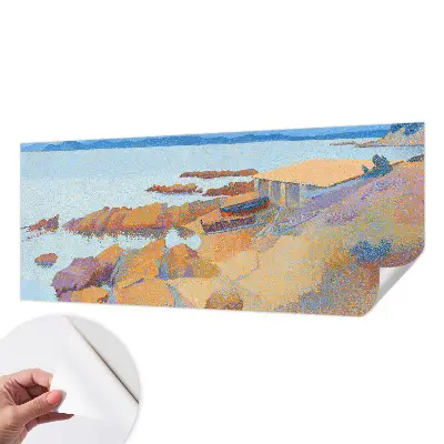 Papel de parede para criança com estampa vista para o mar