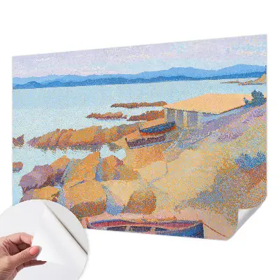 Papel de parede para criança com estampa vista para o mar