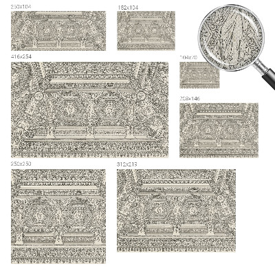 Papel de parede infantil com ornamento clássico