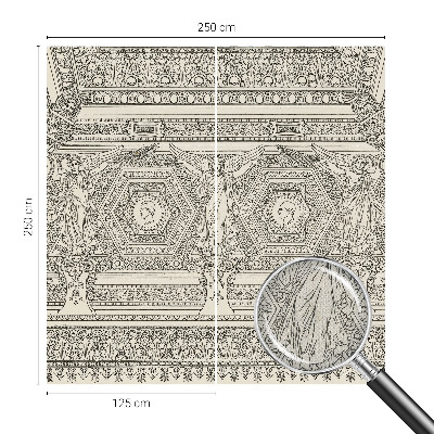 Papel de parede infantil com ornamento clássico