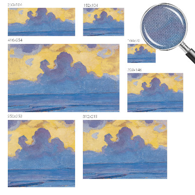 Papel de parede infantil Paisagem de nuvens