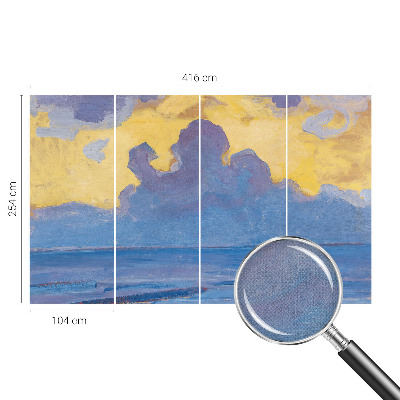 Papel de parede infantil Paisagem de nuvens