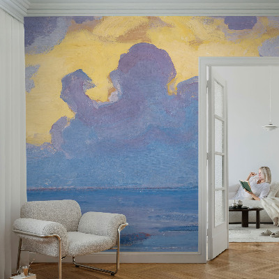 Papel de parede infantil Paisagem de nuvens
