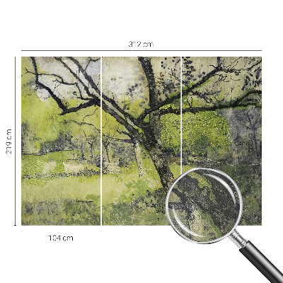 Papel de parede autocolante para sala com padrão 