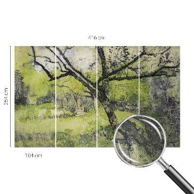 Papel de parede autocolante para sala Parque da primavera