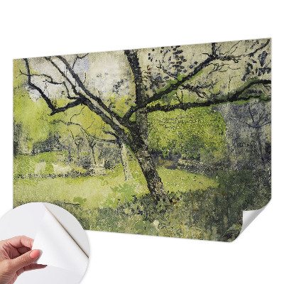 Papel de parede autocolante para sala com padrão 