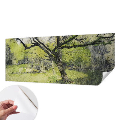 Papel de parede autocolante para sala com padrão 