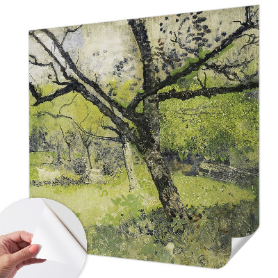 Papel de parede autocolante para sala com padrão 
