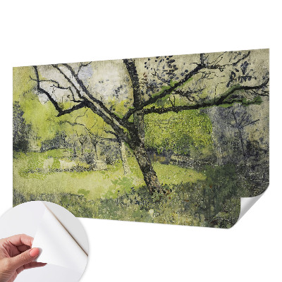Papel de parede autocolante para sala com padrão 