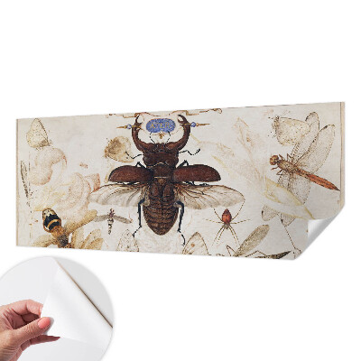 Papel de parede autocolante para quarto com padrão 'Harmonia natural' para decoração de interiores