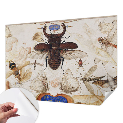 Papel de parede autocolante para quarto com padrão 'Harmonia natural' para decoração de interiores