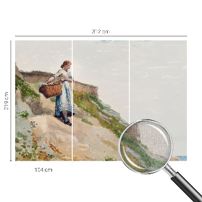 Papel de parede autocolante paisagem feminina