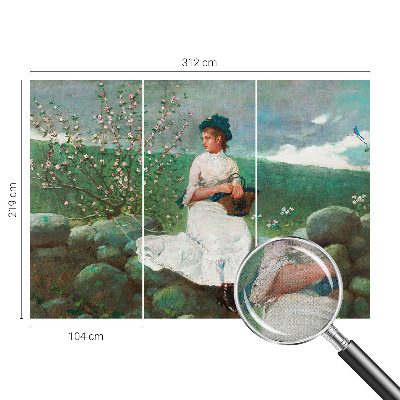 Papel de parede 3D paz florida