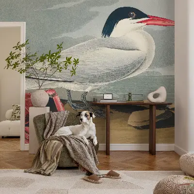Papel de parede autocolante para quarto com motivo de paisagem marítima