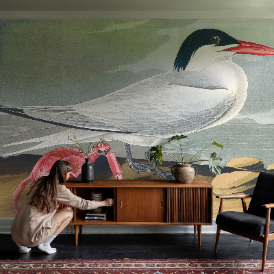 Papel de parede autocolante para quarto paisagem marítima