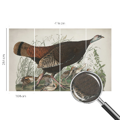 Papel de parede autocolante para sala Harmonia natural