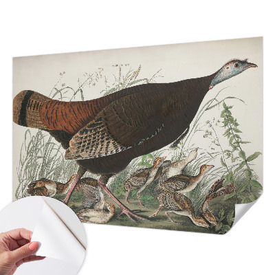 Papel de parede autocolante para sala com padrão Harmonia Natural