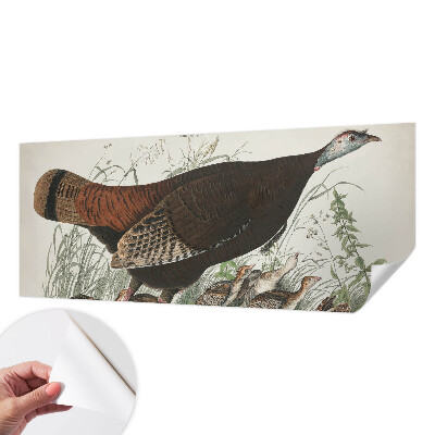 Papel de parede autocolante para sala com padrão Harmonia Natural