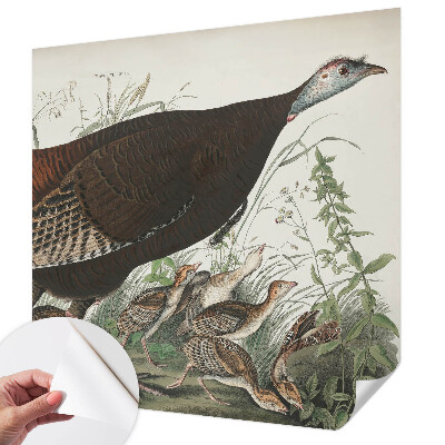 Papel de parede autocolante para sala com padrão Harmonia Natural