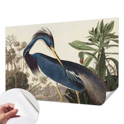 Papel de parede infantil com motivo de natureza exótica