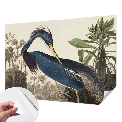 Papel de parede infantil com motivo de natureza exótica