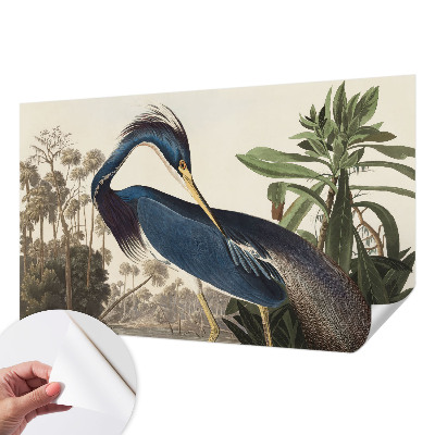 Papel de parede infantil com motivo de natureza exótica