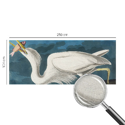 Papel de parede 3D Pássaro com peixe