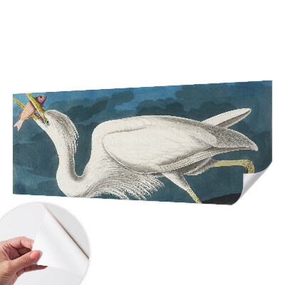 Papel de parede 3D Pássaro com peixe