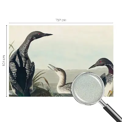 Papel de parede autocolante para sala com estampa de pássaros sobre a água