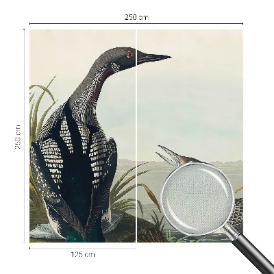 Papel de parede autocolante para sala Pássaros sobre a água