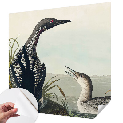 Papel de parede autocolante para sala Pássaros sobre a água