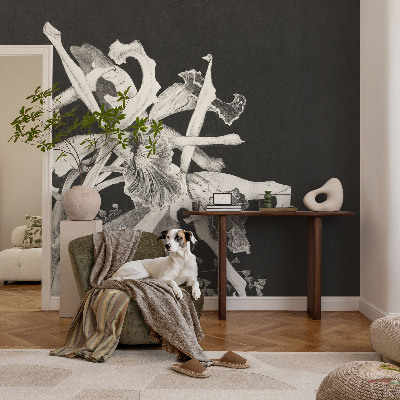 Papel de parede autocolante para quarto Ilustração de orquídea